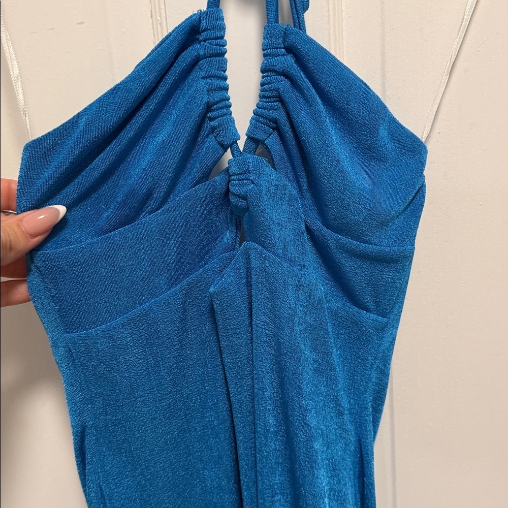 Princess Polly Strapless Blue Dress - Picture 3 of 3